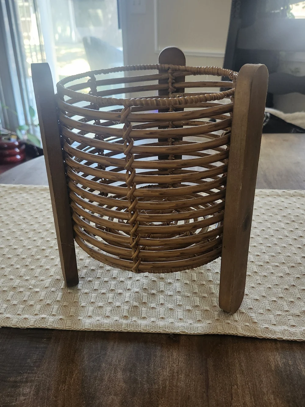 Natural Brown Wicker Plant Holder